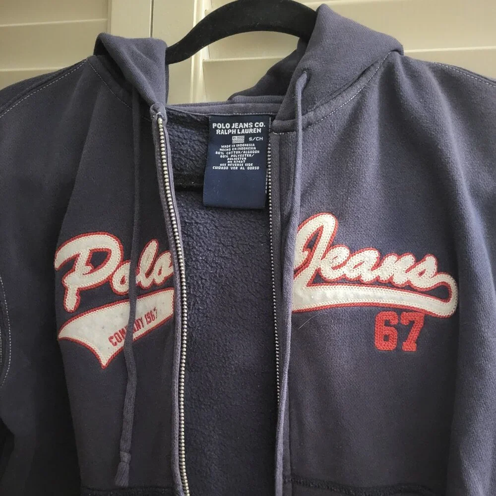 Navy Polo Jeans Ralph Lauren Sweater Small - Picture 2 of 4